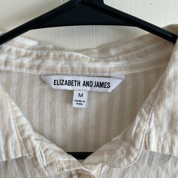 Elizabeth and James Striped Button Down Top - Picture 3 of 6